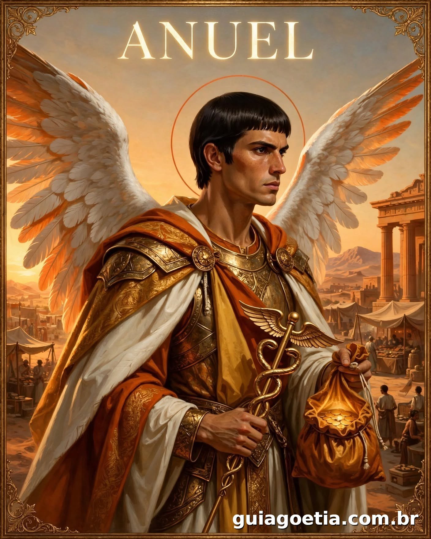 Representação artística do anjo Anauel, do Shem HaMephorash loading=