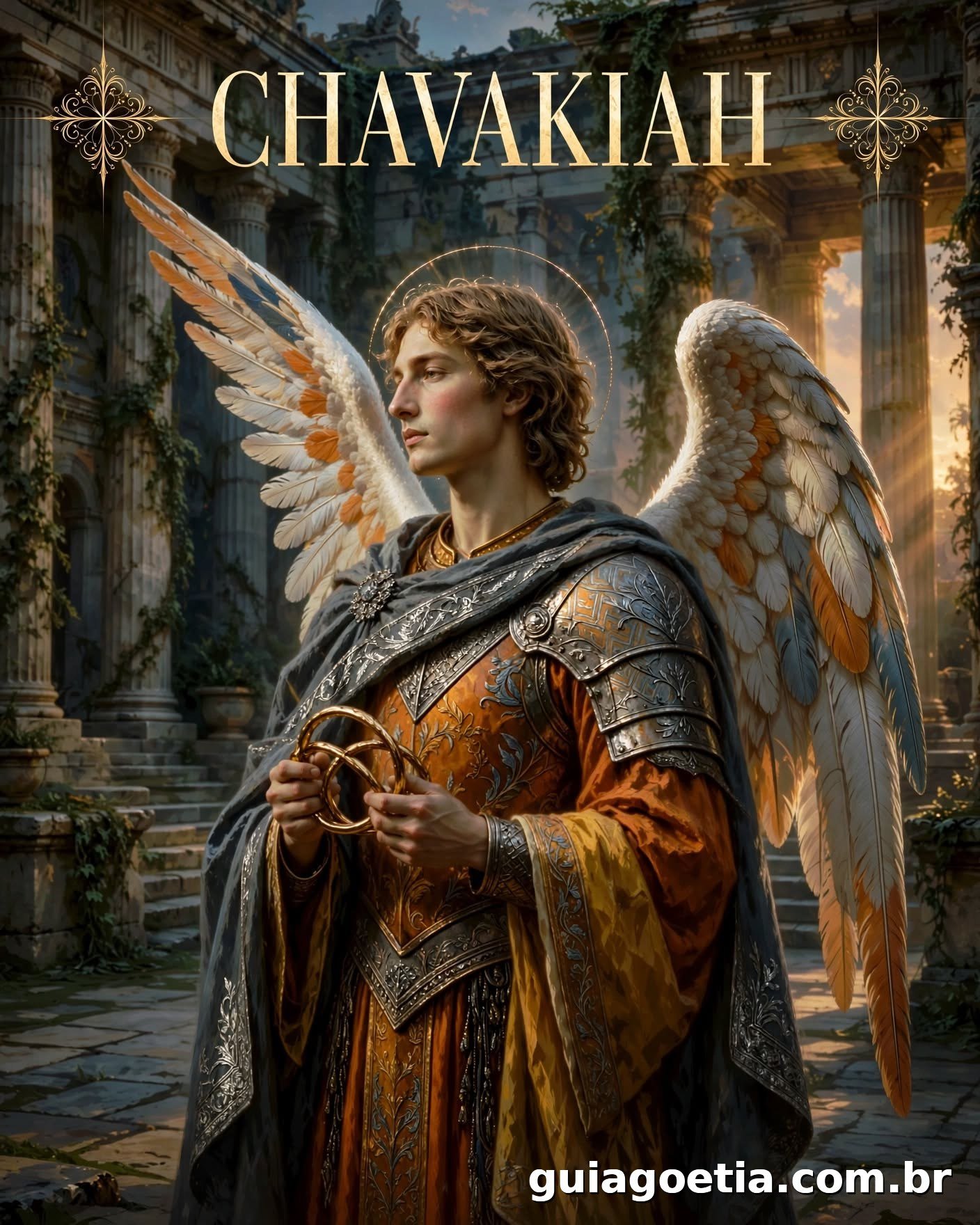 Representação artística do anjo Chavakiah, do Shem HaMephorash loading=
