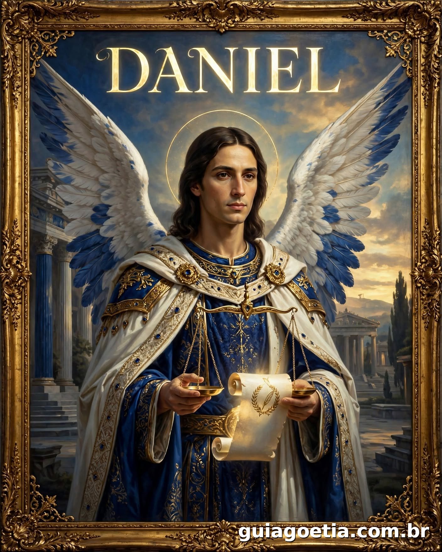 Representação artística do anjo Daniel, do Shem HaMephorash loading=