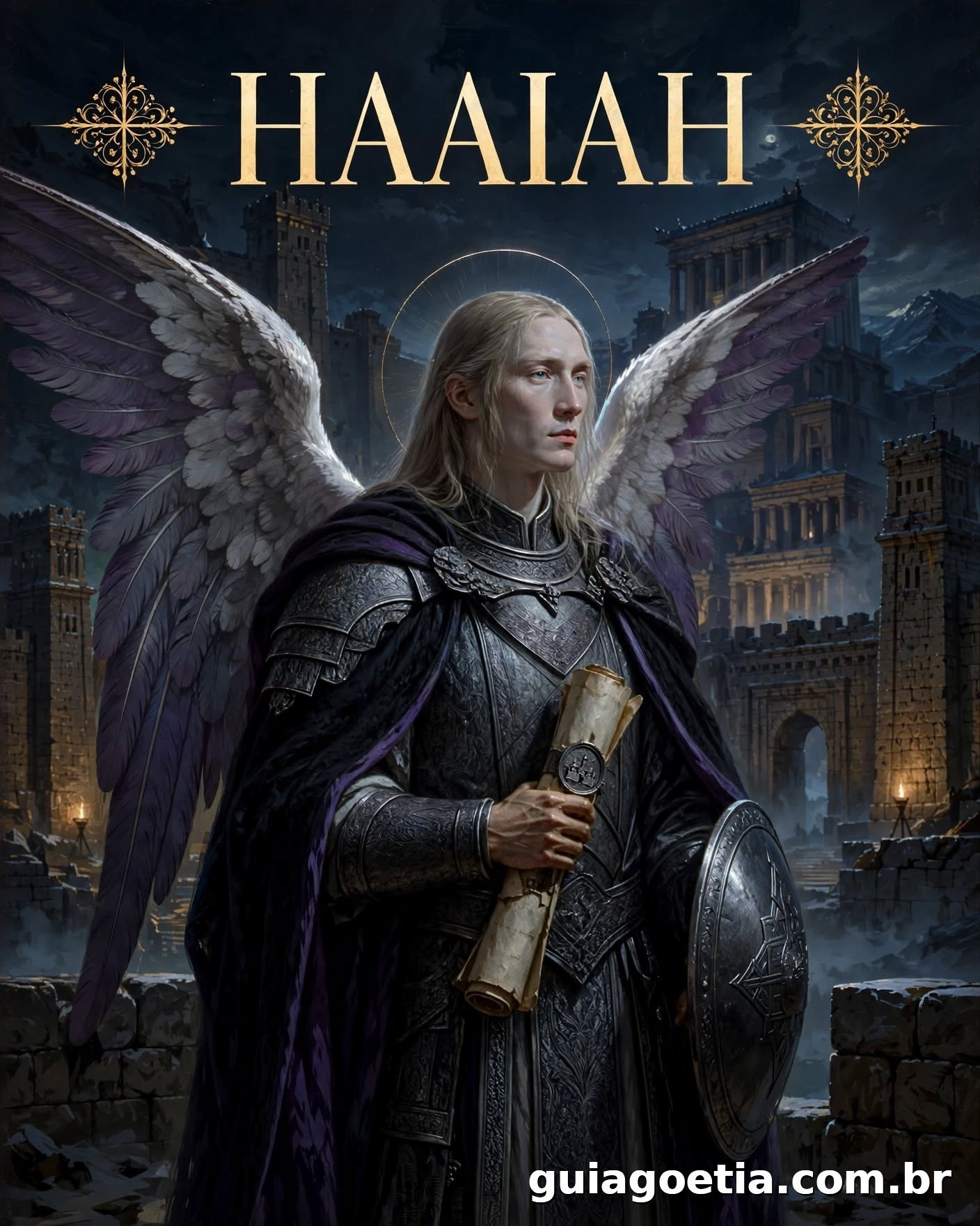 Representação artística do anjo Haaiah, do Shem HaMephorash loading=