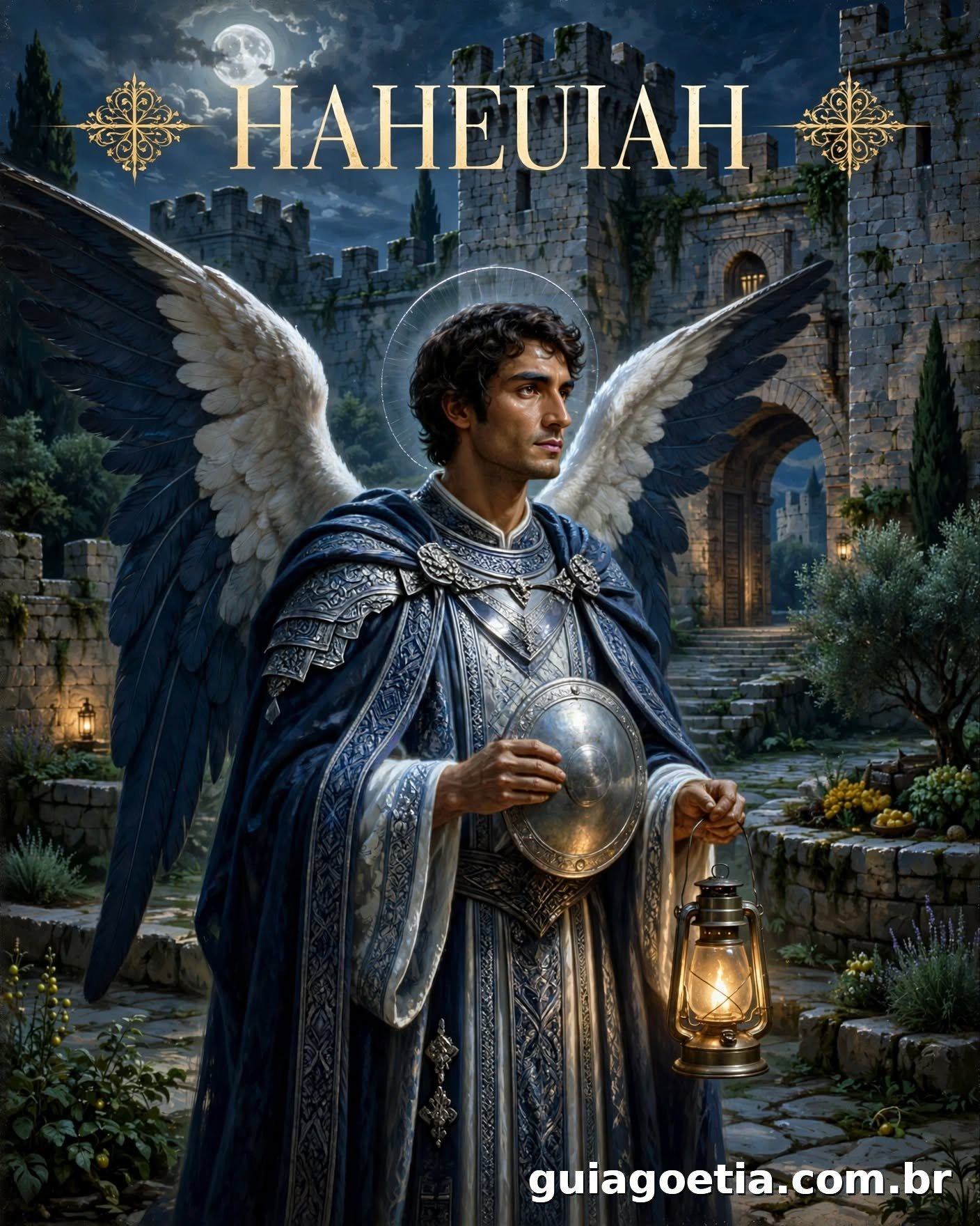 Representação artística do anjo Haheuiah, do Shem HaMephorash loading=