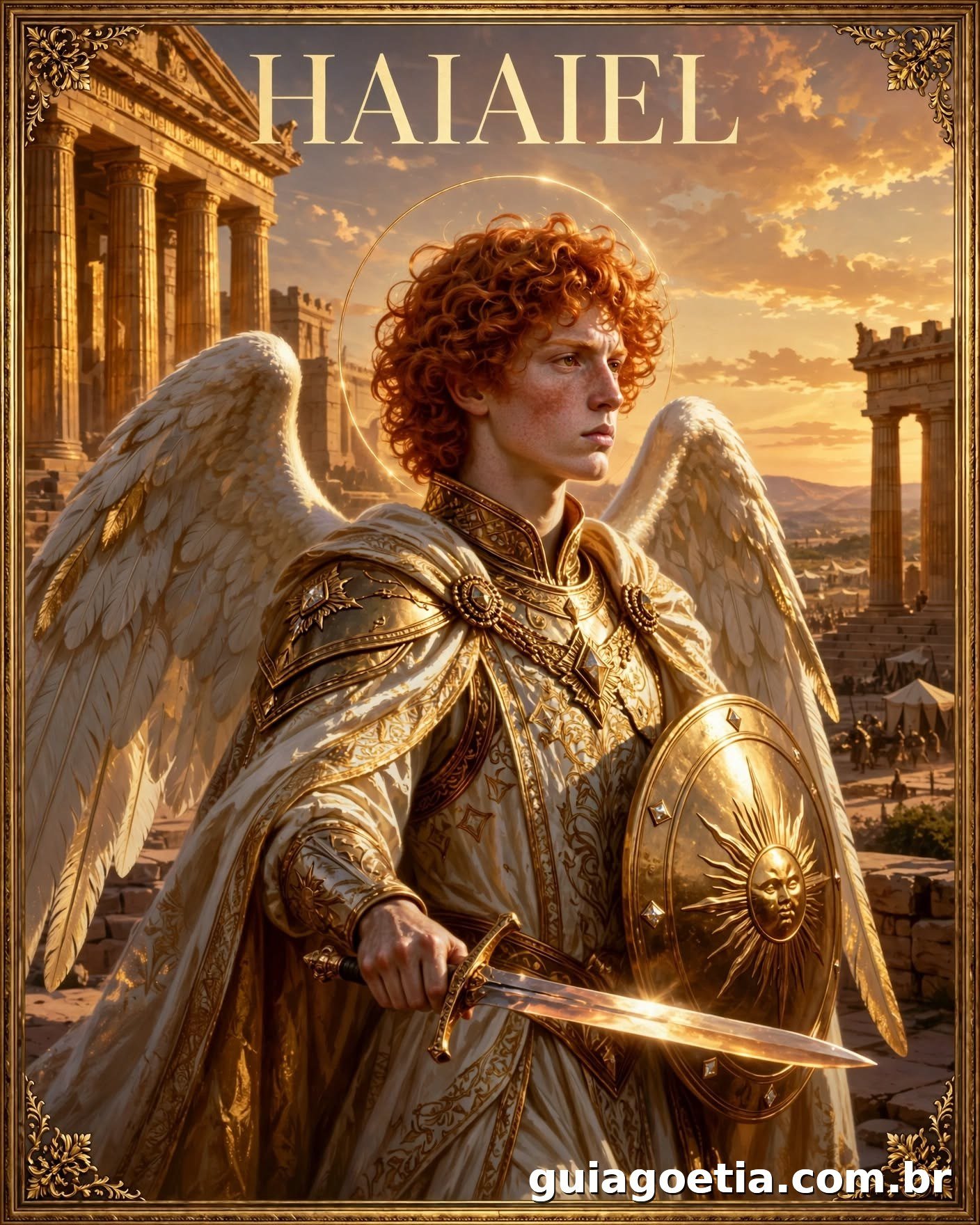 Representação artística do anjo Haiaiel, do Shem HaMephorash loading=