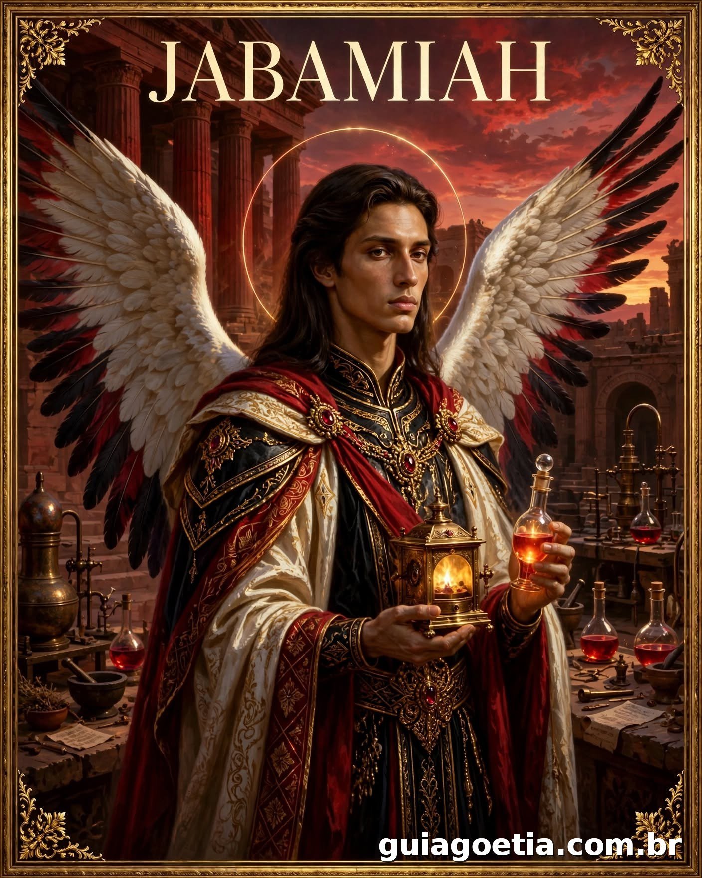 Representação artística do anjo Jabamiah, do Shem HaMephorash loading=