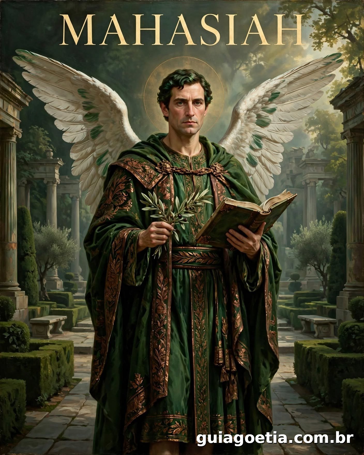 Representação artística do anjo Mahasiah, do Shem HaMephorash loading=