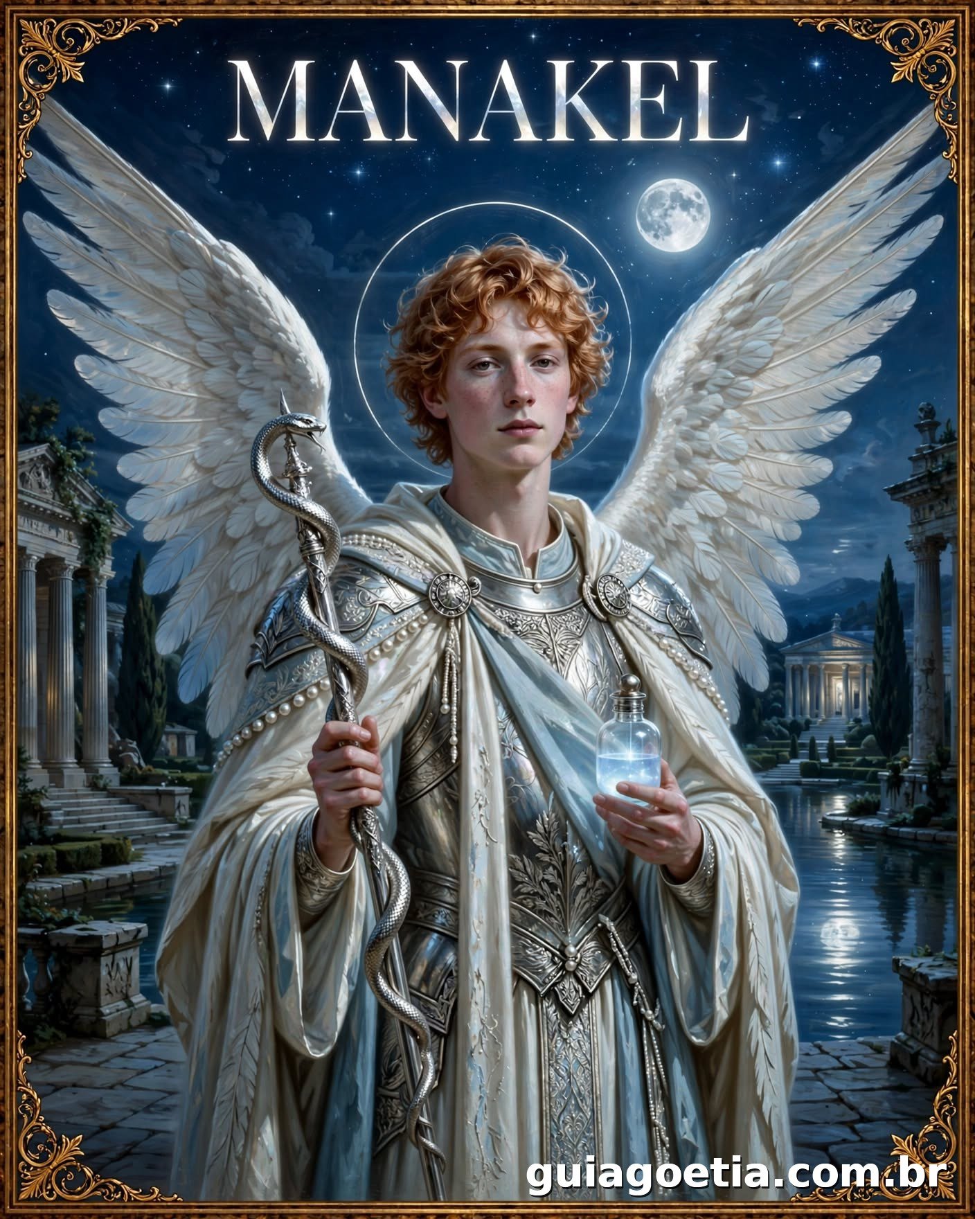 Representação artística do anjo Manakel, do Shem HaMephorash loading=