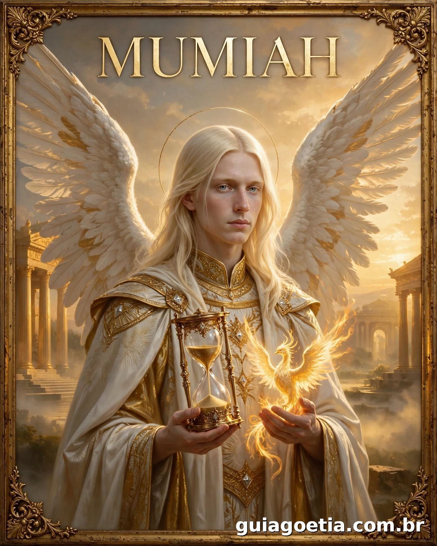 Representação artística do anjo Mumiah, do Shem HaMephorash loading=