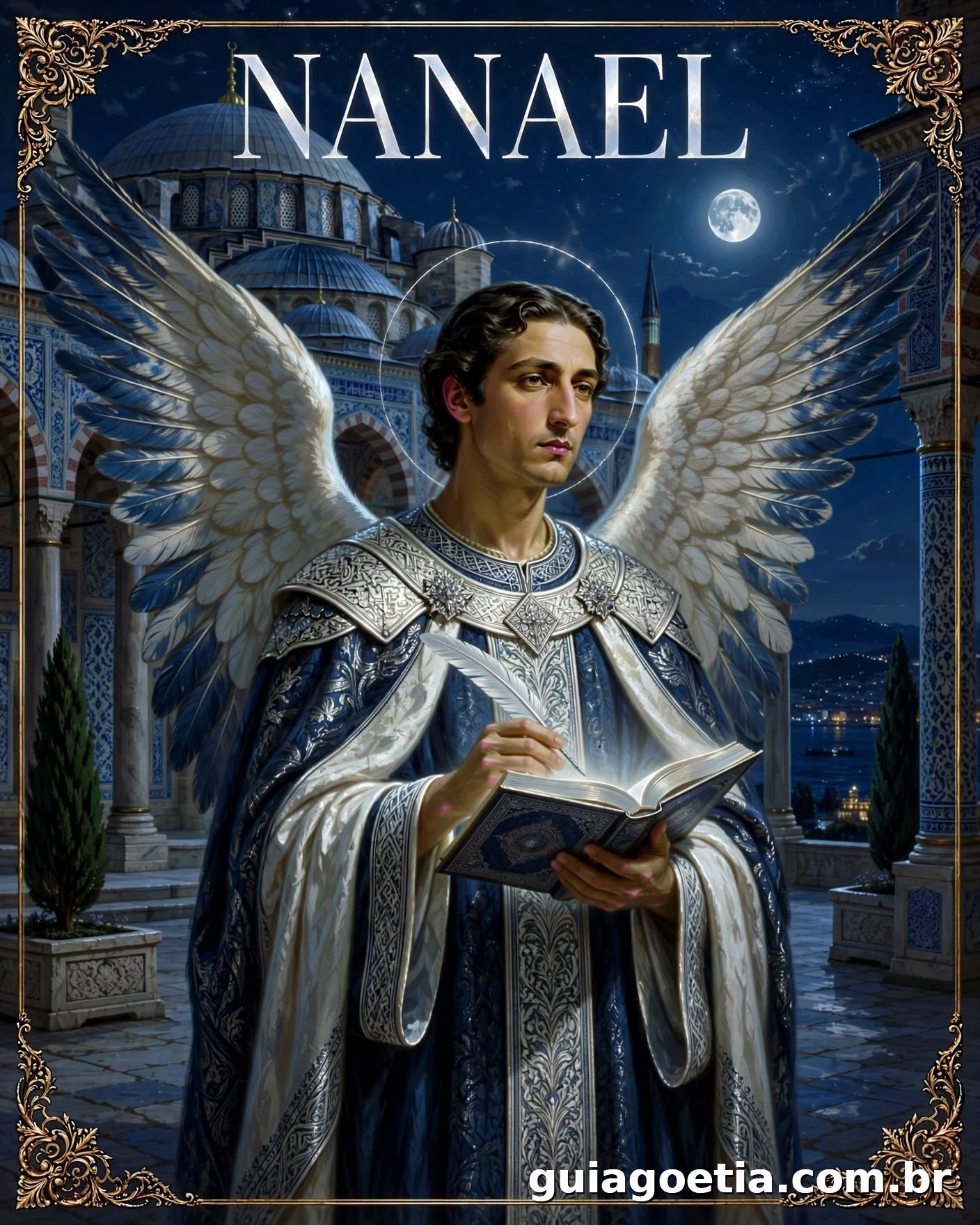 Representação artística do anjo Nanael, do Shem HaMephorash loading=