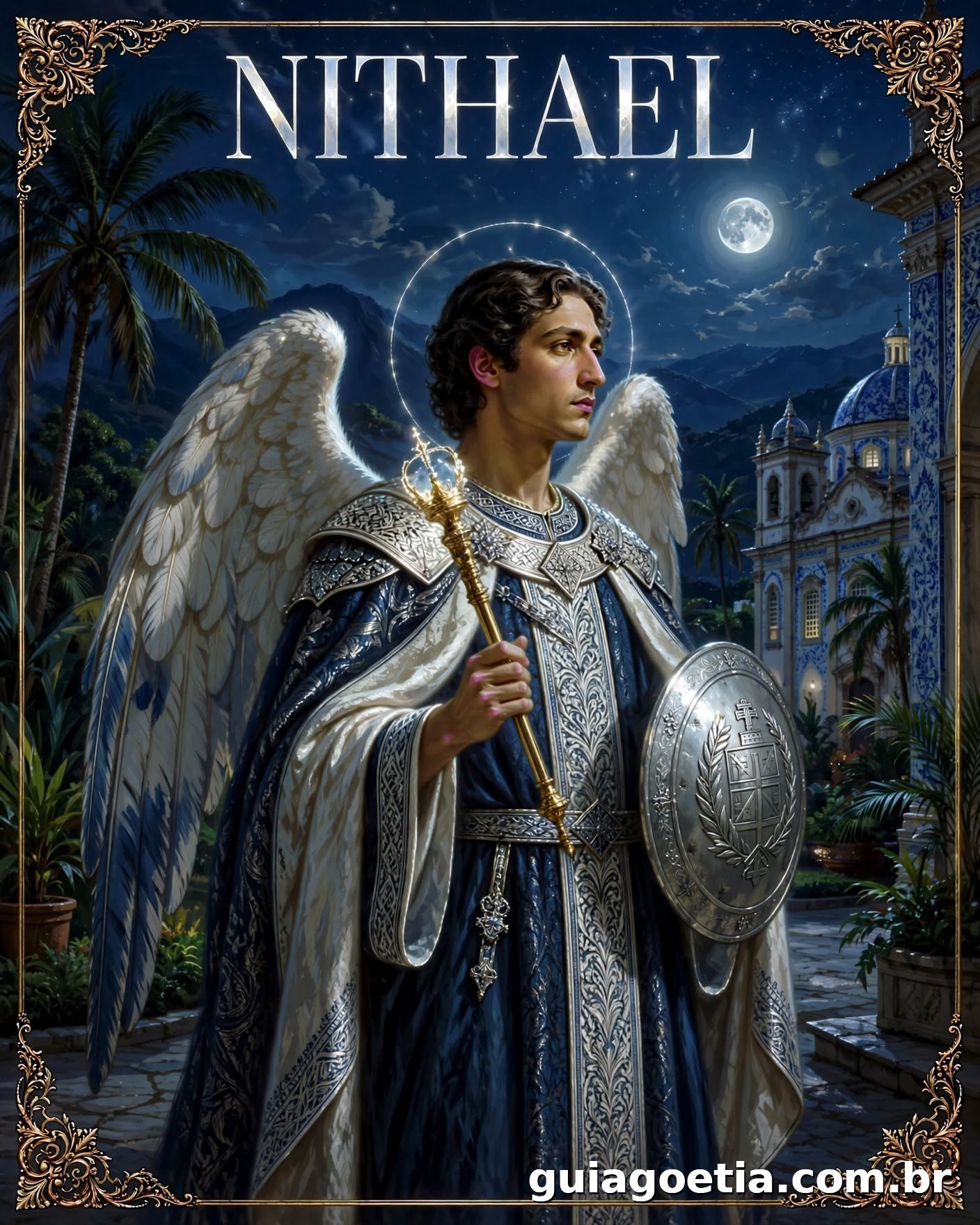 Representação artística do anjo Nithael, do Shem HaMephorash loading=