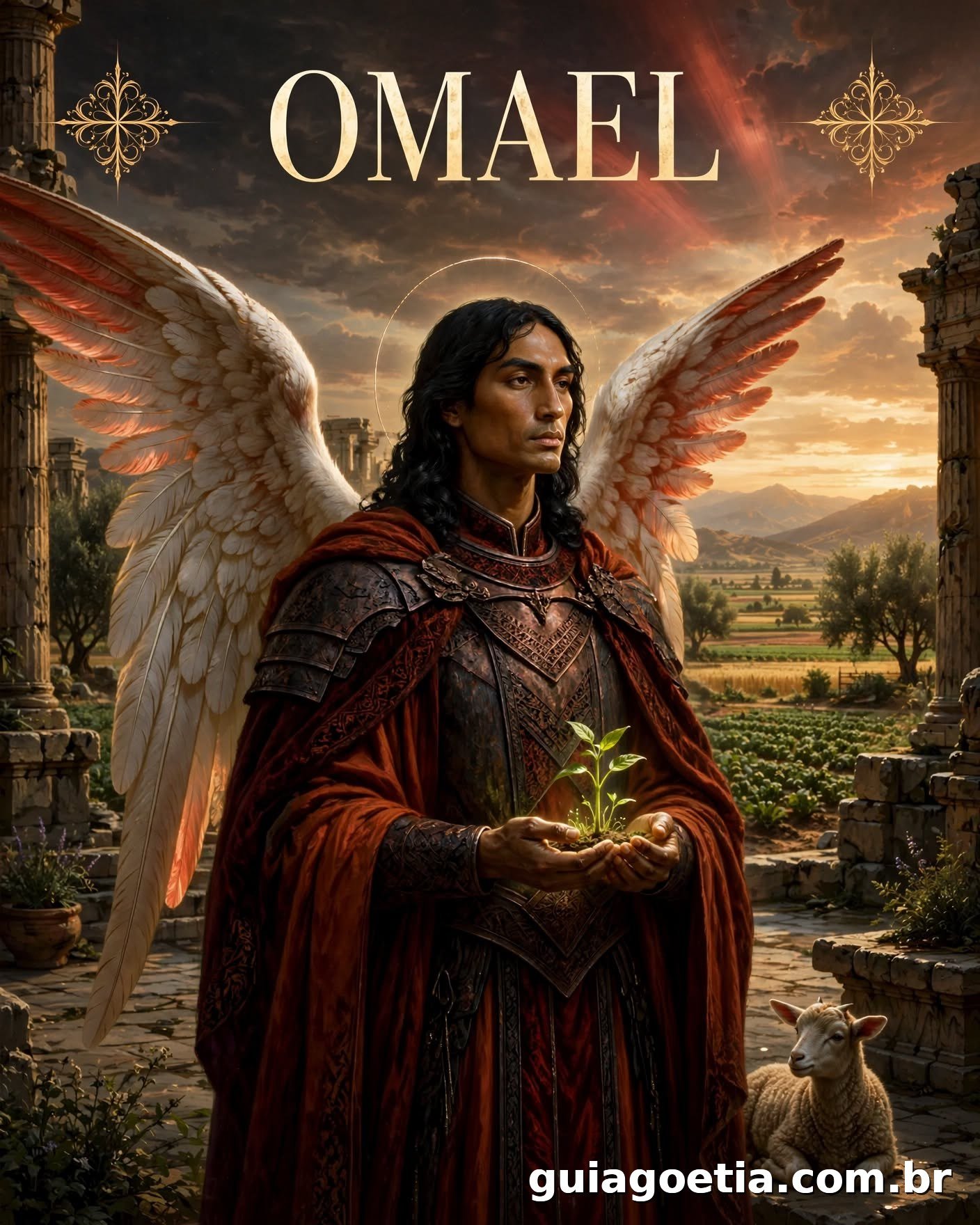 Representação artística do anjo Omael, do Shem HaMephorash loading=