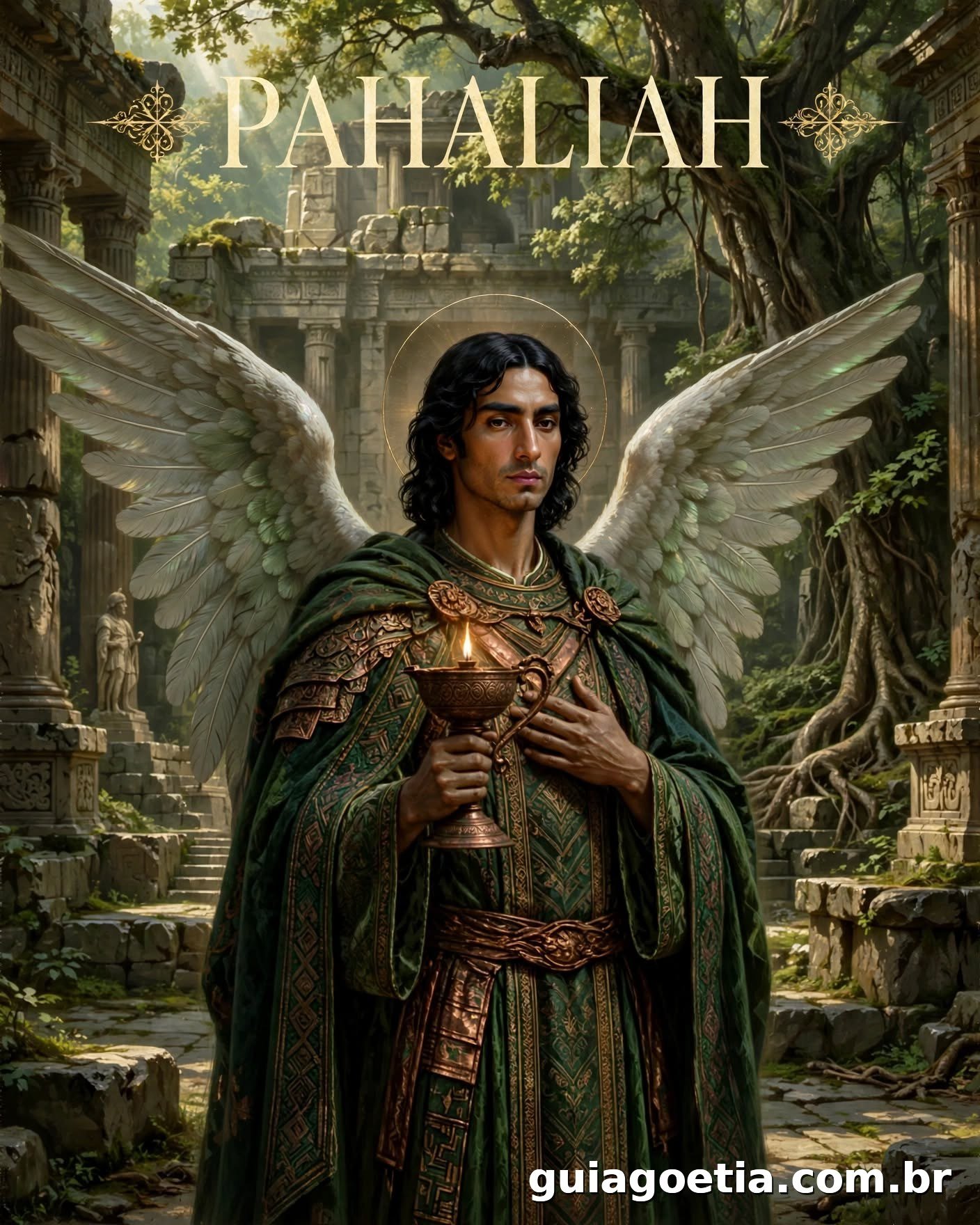 Representação artística do anjo Pahaliah, do Shem HaMephorash loading=