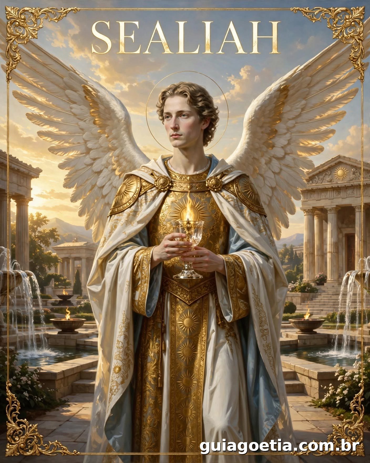 Representação artística do anjo Sealiah, do Shem HaMephorash loading=