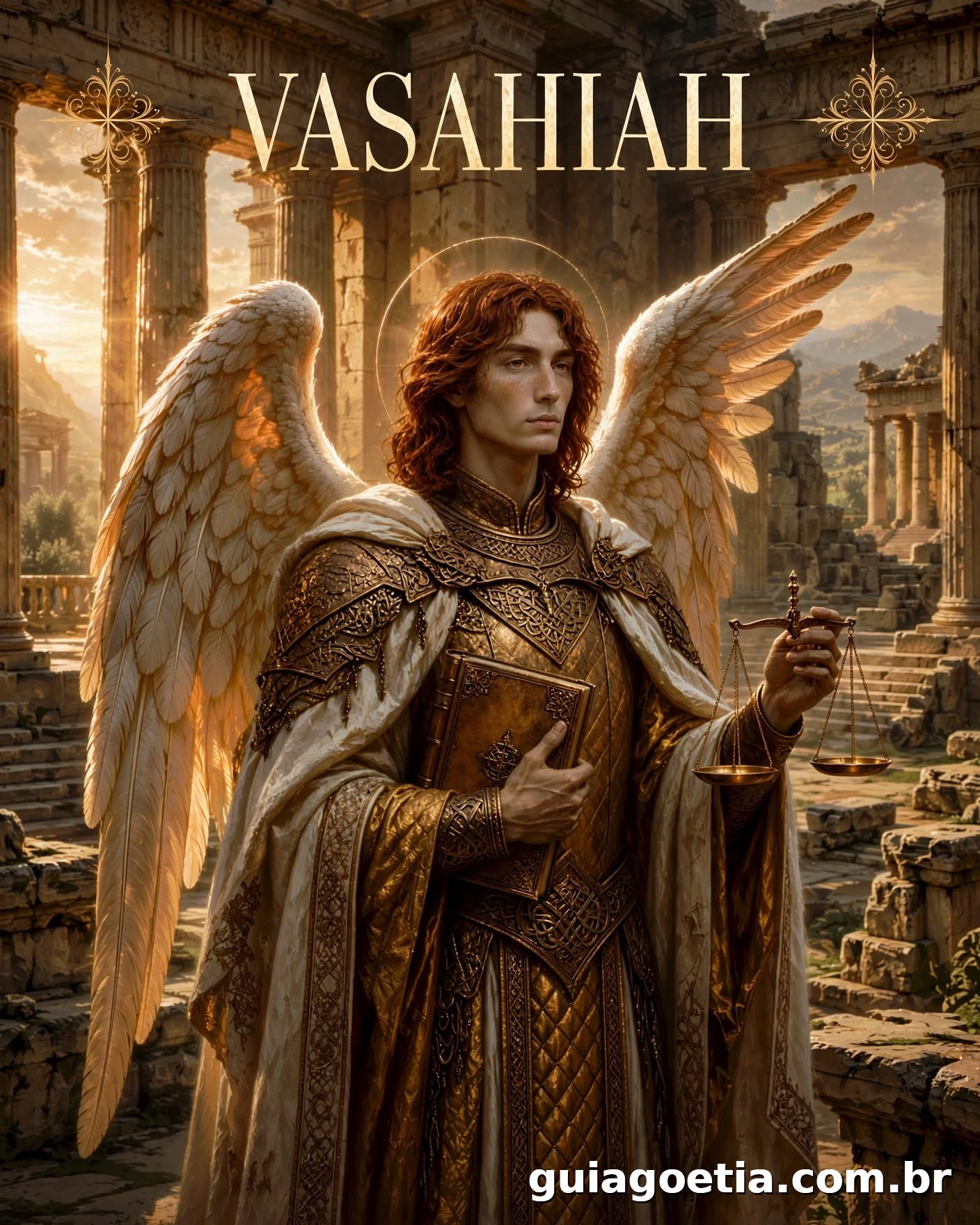 Representação artística do anjo Vasariah, do Shem HaMephorash loading=