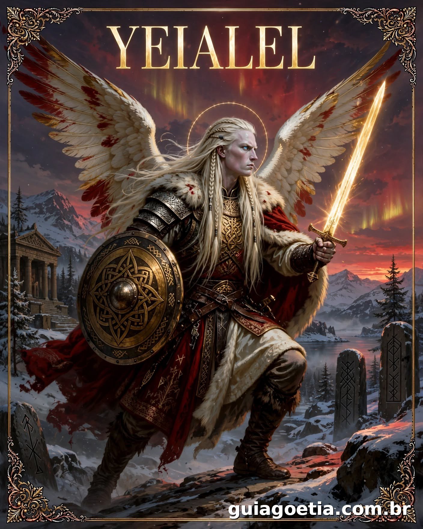 Representação artística do anjo Yeialel, do Shem HaMephorash loading=