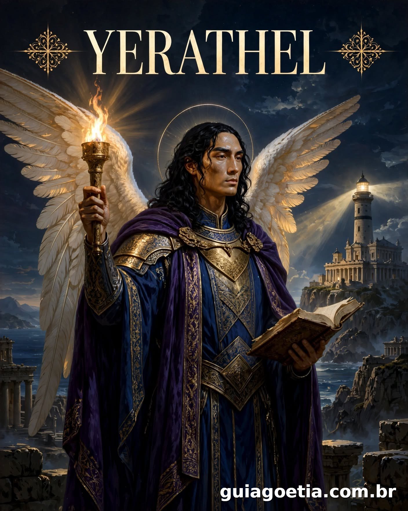 Representação artística do anjo Yerathel, do Shem HaMephorash loading=