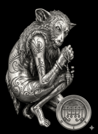 Sigilo do Duque Gusion da Goetia - oráculo do tempo e reconciliador