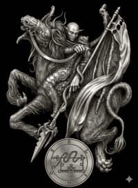 Sigilo do Duque Eligos da Goetia - revelador de segredos de guerra