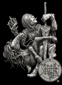 Sigilo do Duque Berith da Goetia - alquimista que transmuta metais em ouro