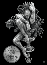 Sigilo do Presidente Foras da Goetia - homem forte da lógica e da longevidade