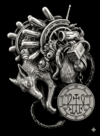 Sigilo do Marquês Marchosias da Goetia - guerreiro lobo e mestre das batalhas