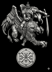 Sigilo do Duque Murmur da Goetia - filósofo e mestre das trombetas espirituais