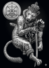 Sigilo do Presidente Ose da Goetia - leopardo da verdade e das ciências ocultas
