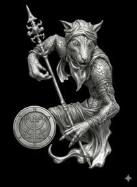Selo do daemon Flauros - Duque da Goetia - Fogo