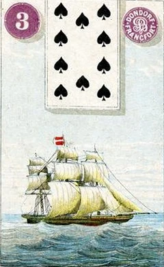 Carta 3: Navio do baralho histórico Dondorf