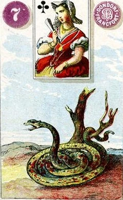 Carta 7: Cobra do baralho histórico Dondorf