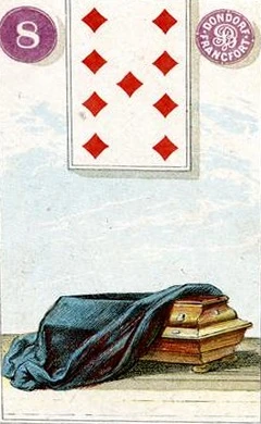 Carta 8: Caixão do baralho histórico Dondorf