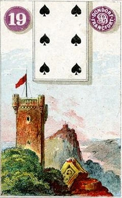 Carta 19: Torre do baralho histórico Dondorf