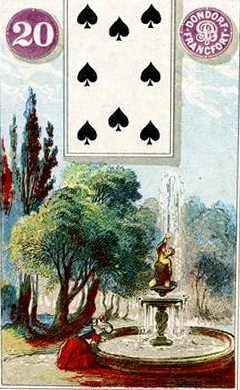 Carta 20: Jardim do baralho histórico Dondorf