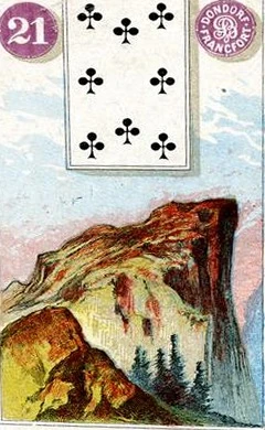 Carta 21: Montanha do baralho histórico Dondorf