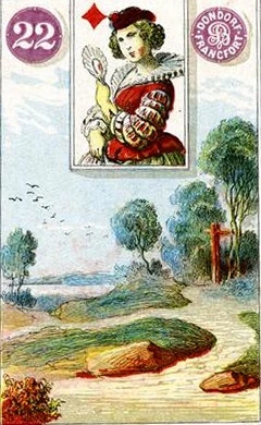 Carta 22: Caminhos do baralho histórico Dondorf