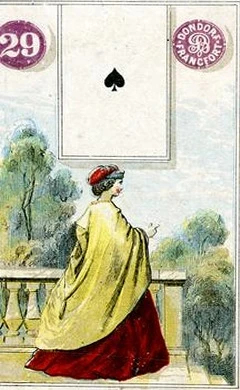 Carta 29: Mulher do baralho histórico Dondorf