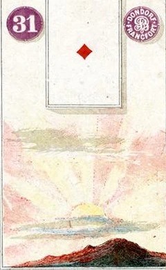 Carta 31: Sol do baralho histórico Dondorf