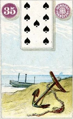 Carta 35: Âncora do baralho histórico Dondorf
