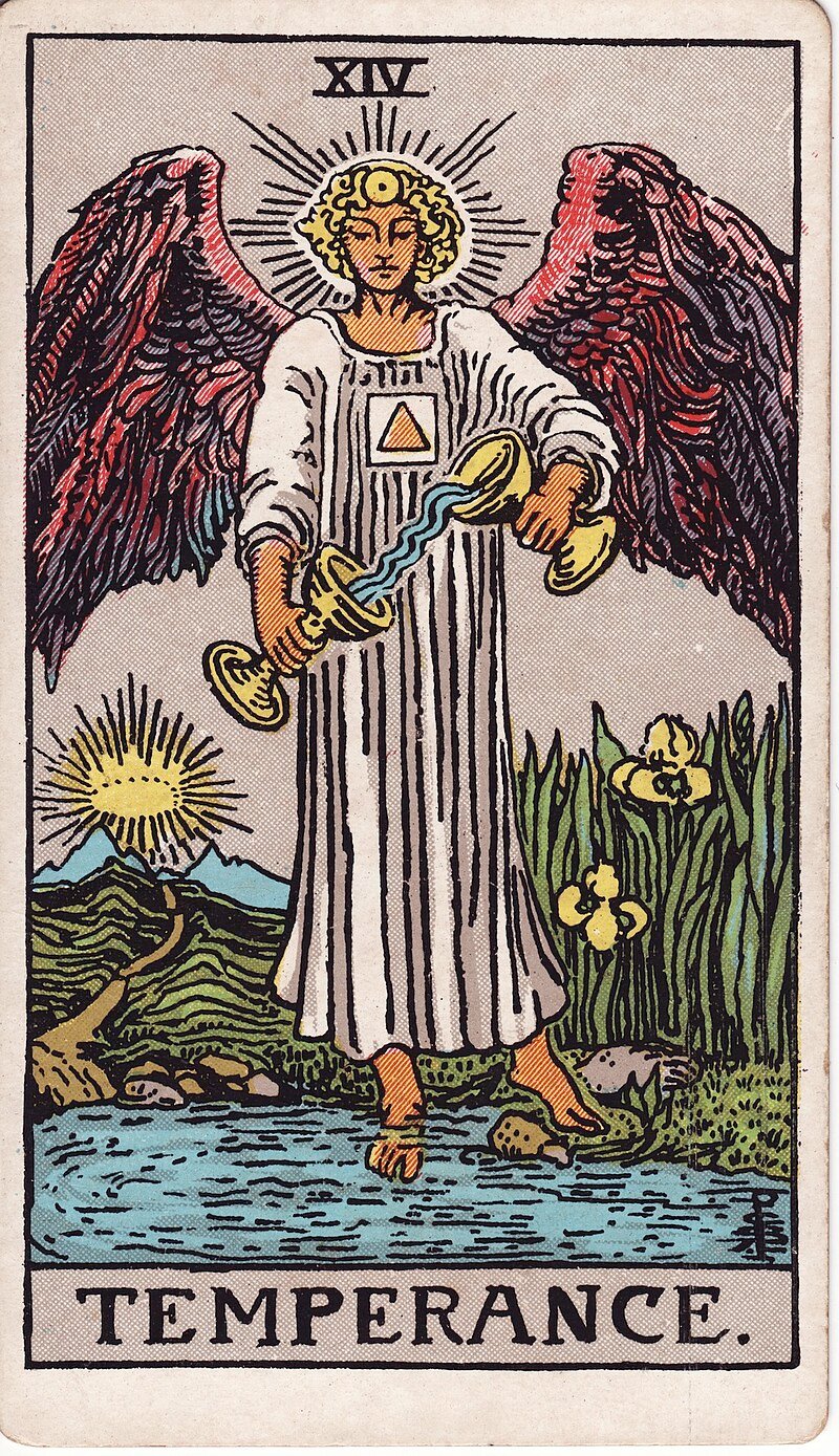 A Temperança - Tarot Rider-Waite