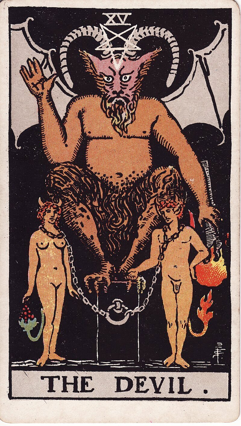 O Diabo - Tarot Rider-Waite