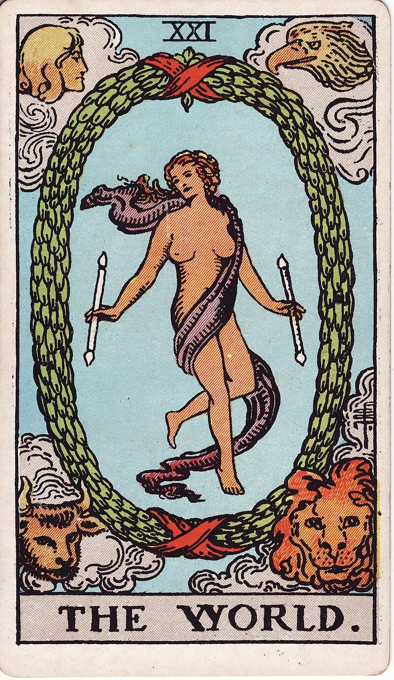 O Mundo - Tarot Rider-Waite