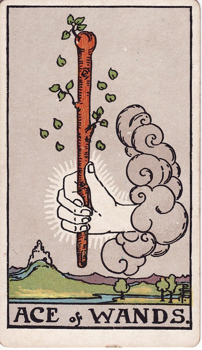 Ás de Paus - Tarot Rider-Waite