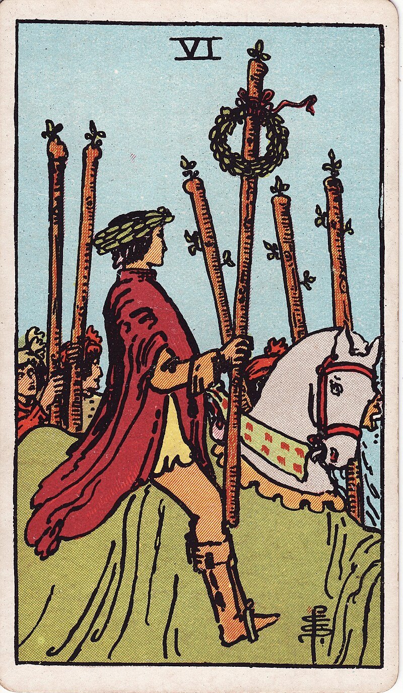Seis de Paus - Tarot Rider-Waite