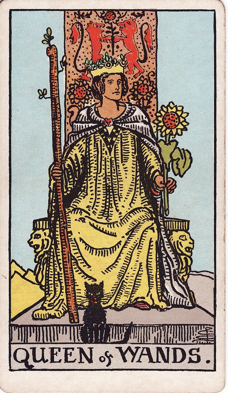 Rainha de Paus - Tarot Rider-Waite