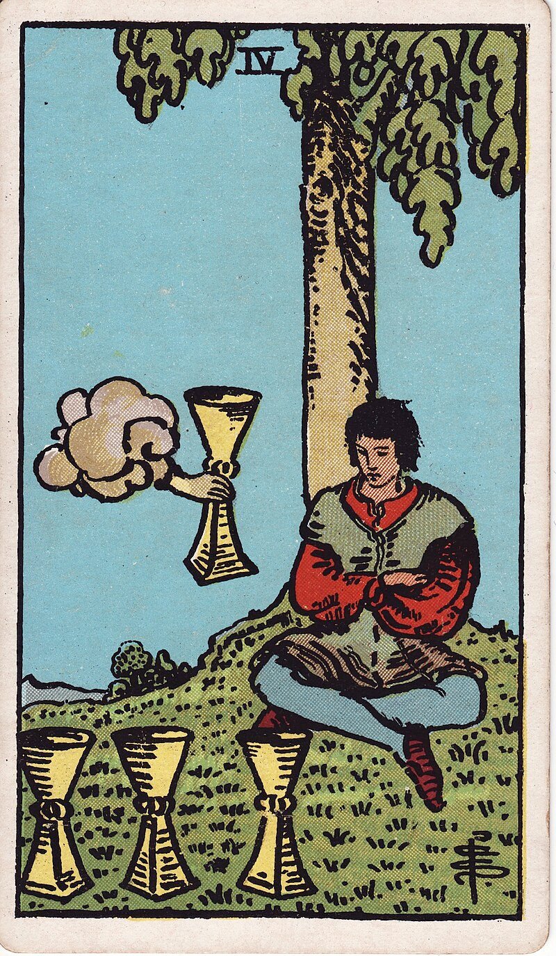 Quatro de Copas - Tarot Rider-Waite