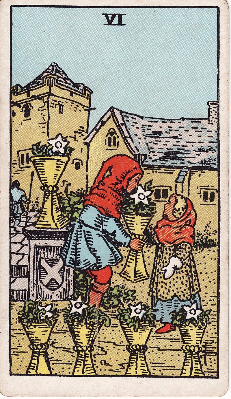 Seis de Copas - Tarot Rider-Waite
