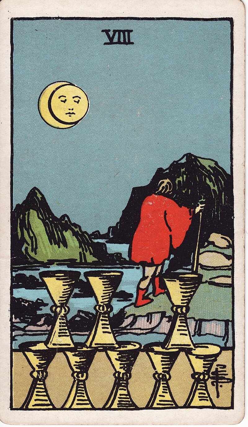 Oito de Copas - Tarot Rider-Waite