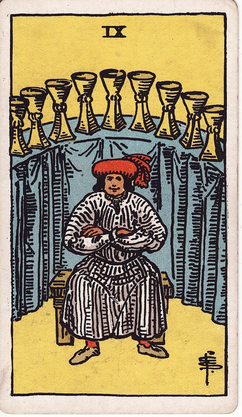 Nove de Copas - Tarot Rider-Waite