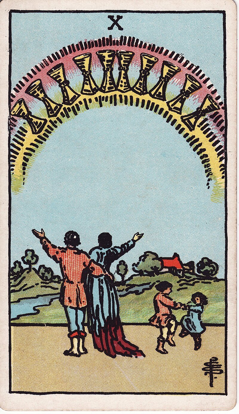 Dez de Copas - Tarot Rider-Waite