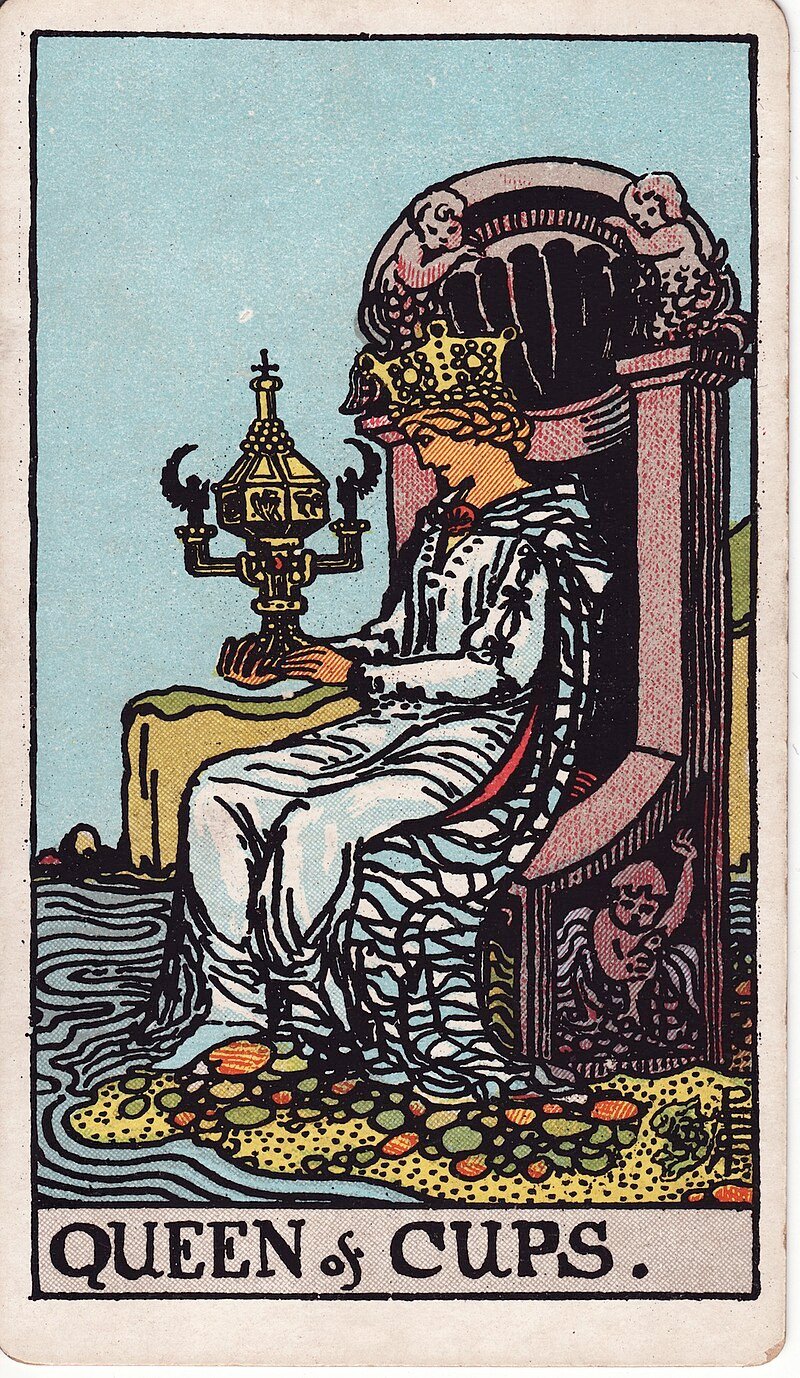 Rainha de Copas - Tarot Rider-Waite