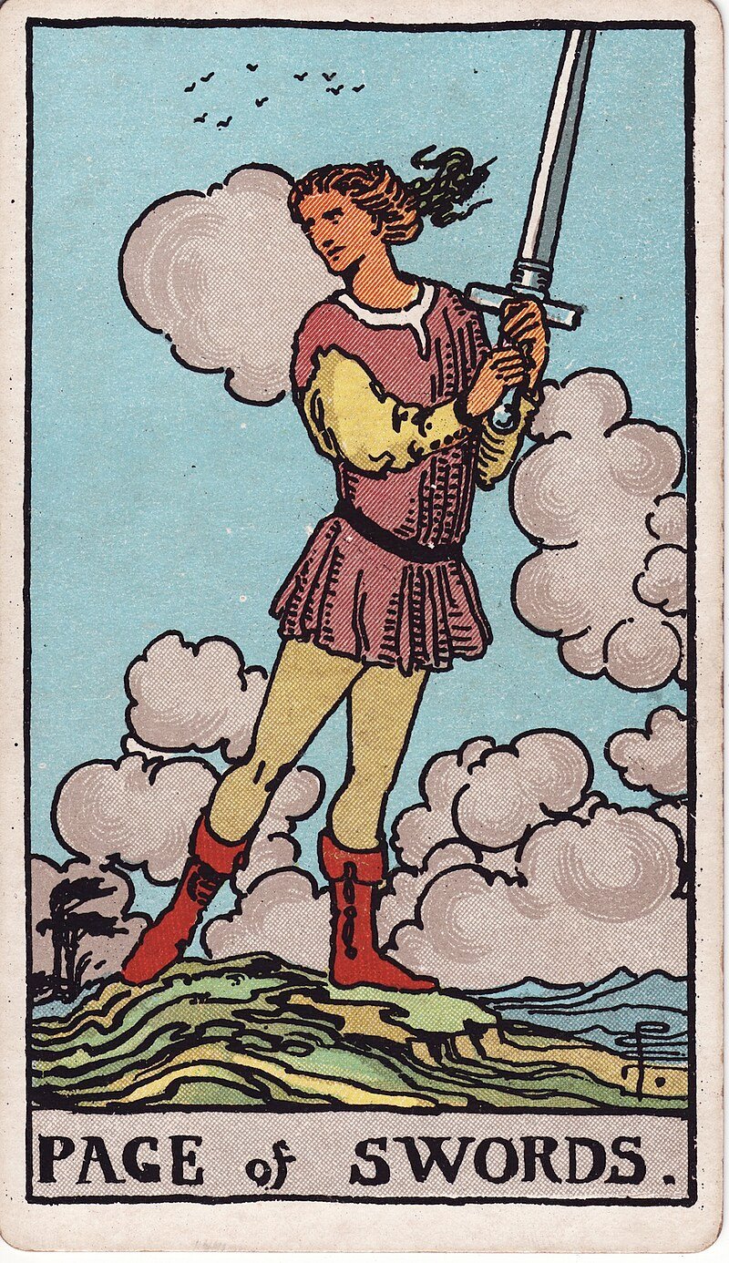 Valete de Espadas - Tarot Rider-Waite