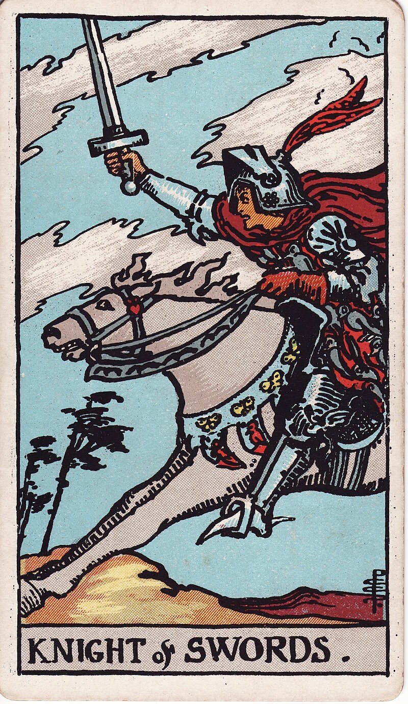 Cavaleiro de Espadas - Tarot Rider-Waite
